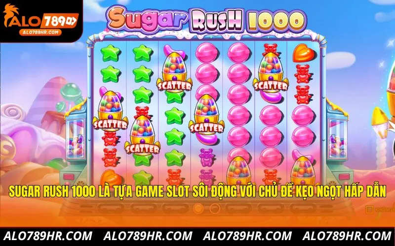 Sugar Rush 1000 là tựa game slot sôi động với chủ đề kẹo ngọt hấp dẫn